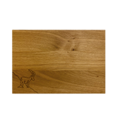 Holz Schneidebrett mit Motiv «Steinbock» Eiche